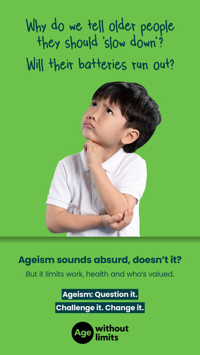 Why do we tell older people they should 'slow down'? 