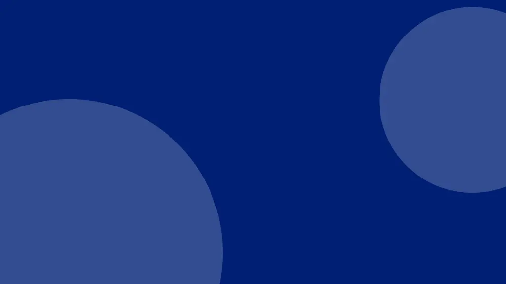 A dark blue background with two paler circles